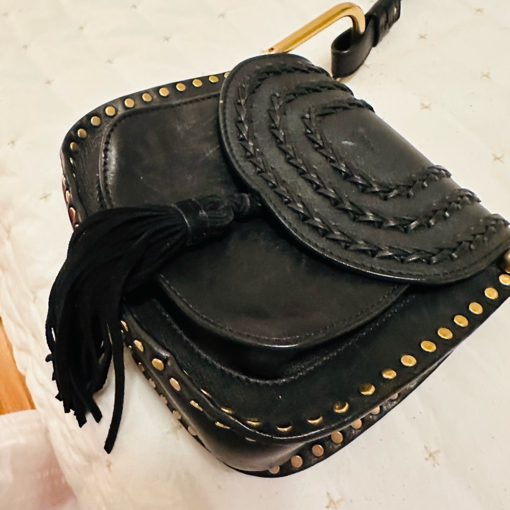 Black Calfskin Chloe Hudson bag